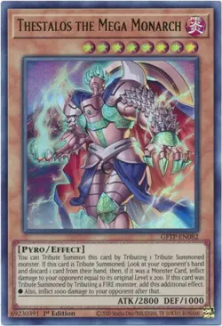 Thestalos The Mega Monarch GFTP-EN182 Ultra Rare Ghost From The Past yugioh - Image 1