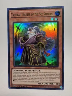 x1 Tactical Trainer of the Six Samurai - MP25-EN246 - Ultra Rare - 1st Ed Yugioh - Image 1