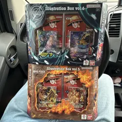One Piece TCG Illustration Box Vol. 5 and 6 Factory Sealed Brand New - Image 1