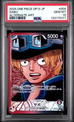 Sabo OP13-004 Japanese One Piece Carrying on His Will Alt Art - PSA 10 - Image 1