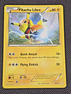 Pikachu Libre 14/30 Non-Holo XY Trainer Kit Pokemon Card TCG LP - Image 1