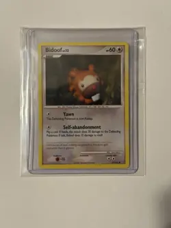 Bidoof 54/100 - Yuka Morii Clay Art - Stormfront Pokemon Card - NM/LP! - Image 1