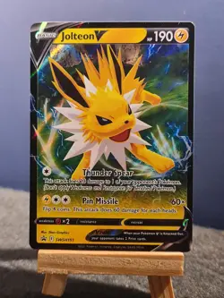 Jolteon V SWSH151 Sword & Shield Ultra Rare Holo Promo Pokemon Card * New * - Image 1