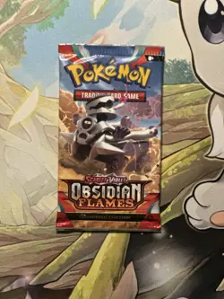 Pokemon Trading Cards- Scarlet And Violet Obsidian Flames Booster Pack Sealed - Image 1