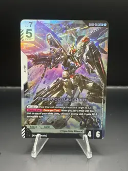 Gundam Card Game - Freedom Gundam LR English - GD01-065 LR - Newtype Rising - Image 1
