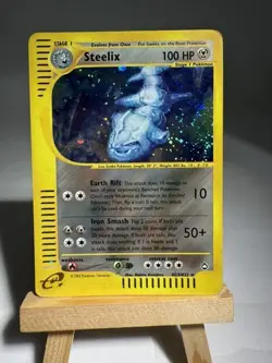 Steelix H23/H32 Aquapolis Set Holo Pokemon Trading Card 100 HP - Image 1