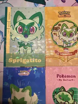 6 Sprigatito Cracked Ice Holos Different Non-TCG Sets Card Database Pokemon - Image 2