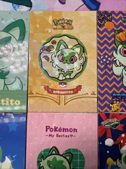 6 Sprigatito Cracked Ice Holos Different Non-TCG Sets Card Database Pokemon - Image 3