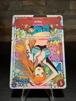 One Piece TCG Card Wings Of The Captain OP06 - ST01-007 Nami TR Treasure Rare - Image 3