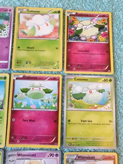 COTTONEE & WHIMSICOTT BUNDLE OF POKEMON CARDS - Image 3