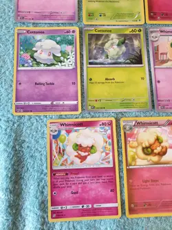 COTTONEE & WHIMSICOTT BUNDLE OF POKEMON CARDS - Image 4