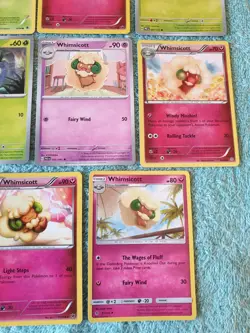 COTTONEE & WHIMSICOTT BUNDLE OF POKEMON CARDS - Image 5