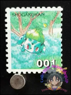 Bulbasaur Pokemon Stamp Card Japanese Shogakukan Nintendo Game Anime TCG F - Image 1