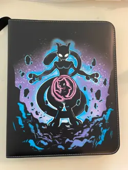 Pokemon Themed 3 Ring Large Zipper Binder For Trading Cards NM/M - Image 1