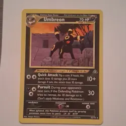 Pokemon Umbreon 32/75 Neo Discovery Rare Regular Unlimited English TCG Card - Image 1