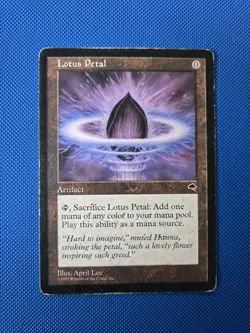 Lotus Petal Tempest Regular Magic the Gathering MP/HP+ - Image 1