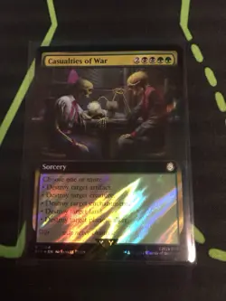 MTG Magic The Gathering Casualties Of War Surge Foil PIP Rare Ex Art Fallout - Image 1