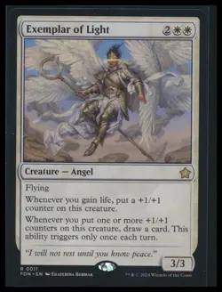 MTG-Exemplar of Light- Foundations- Rare - Image 1