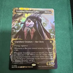 Zoraline, Cosmos Caller (Borderless) (Raised Foil) Bloomburrow Foil - Image 1
