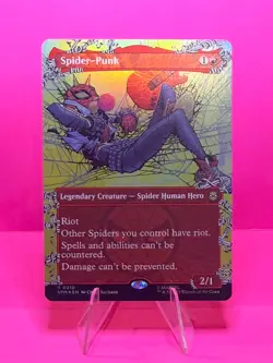 MTG Spider-Punk R0210 Borderless Foil Universes Beyond Marvel NM - Image 1