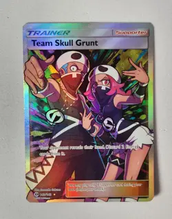 POKEMON TCG TEAM SKULL GRUNT 149/149 SECRET RARE HOLO SUN & MOON - NM - Image 1