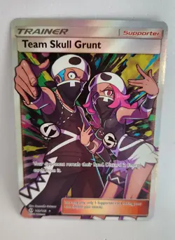 POKEMON TCG TEAM SKULL GRUNT 149/149 SECRET RARE HOLO SUN & MOON - NM - Image 2
