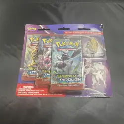 Pokemon XY Breakthrough 3-Pack Blister Mewtwo Pin - DAMAGED SEAL - Read Desc - Image 1