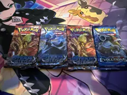 Pokemon TCG XY 3x Steam Siege And Evolutions Sealed Loose Packs - Image 1