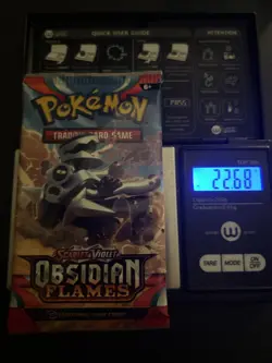 VERY HEAVY! 22.68 Gram Obsidian Flames Pokemon TCG Factory Sealed Booster Pack! - Image 1