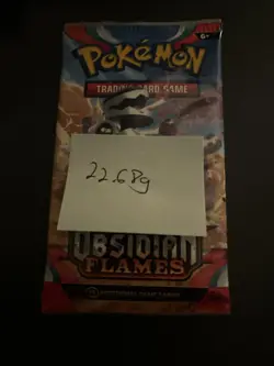 VERY HEAVY! 22.68 Gram Obsidian Flames Pokemon TCG Factory Sealed Booster Pack! - Image 5