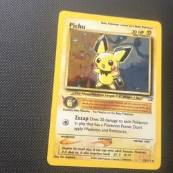 Pokemon TCG Neo Genesis Pichu 12/111 Holo Rare Unlimited NM/MT Swirl - Image 5