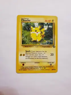 Pikachu 60/64 HP Jungle Unlimited 2nd Print Pokemon TCG Vintage - Image 1