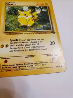 Pikachu 60/64 HP Jungle Unlimited 2nd Print Pokemon TCG Vintage - Image 5