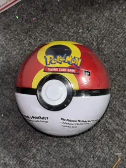 Pokemon TCG Pokeball Tin Ball Red & Yellow - Image 1