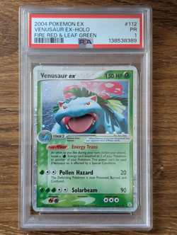 2004 Pokemon EX Fire Red Leaf Green PSA 1 Venusaur EX #112 Holo FRESH CASE SLAB - Image 1