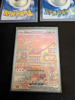 Pokemon TCG 151 UPC Promo Set Mew 053, Mewtwo 052, Metal Mew 205 Near Mint - Image 4