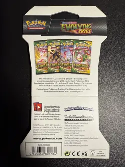 Pokemon Evolving Skies Sleeved Booster Pack SEALED - Image 2