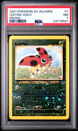 LEDYBA SOUTHERN ISLANDS PSA 7 POKEMON PROMO HOLO #7 2001 - Image 1