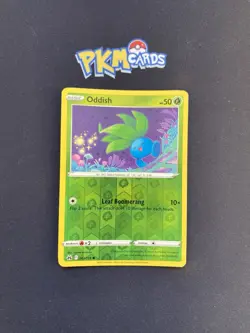 Pokemon TCG Oddish Crown Zenith 001/159 Reverse Holo LP. - Image 1