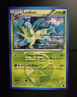 Pokemon TCG - LEAFEON #11 - CRACKED ICE HOLO PROMO - PLASMA FREEZE 2013 - MP/LP - Image 1