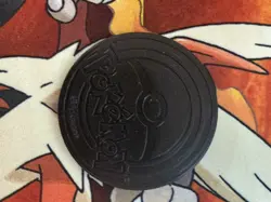 Pokemon Marnie Jumbo Pink Cracked Ice Foil Coin Premium Tournament Reserved - Image 2
