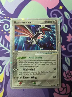 Pokemon TCG EX Power Keepers Skarmory ex 98/108 Holo Swirl Lightly Played - Image 1