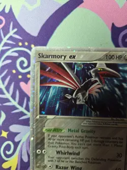 Pokemon TCG EX Power Keepers Skarmory ex 98/108 Holo Swirl Lightly Played - Image 2