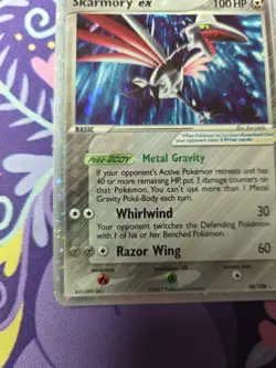 Pokemon TCG EX Power Keepers Skarmory ex 98/108 Holo Swirl Lightly Played - Image 5