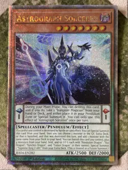 YuGiOh ASTROGRAPH SORCERER Quarter Century Secret Rare RA04-EN282 - Image 2