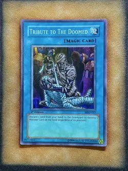 Yugioh Tribute To The Doomed MRD-057 Super Rare 1st Ed VLP - Image 1