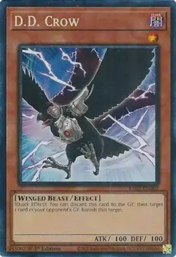 Yugioh! LP D.D. Crow - RA02-EN002 - Prismatic Collector's Rare - 1st Edition Lig - Image 1