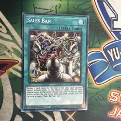 Yugioh! Sales Ban BACH-EN063 Secret Rare 1st Edition NM - Image 1