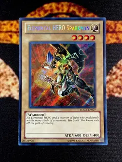🔥YUGIOH • ELEMENTAL HERO SPARKMAN • SECRET RARE • LCGX-EN002 • UNLIMITED • NM🔥 - Image 1
