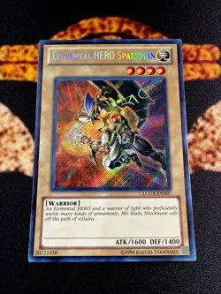 🔥YUGIOH • ELEMENTAL HERO SPARKMAN • SECRET RARE • LCGX-EN002 • UNLIMITED • NM🔥 - Image 2